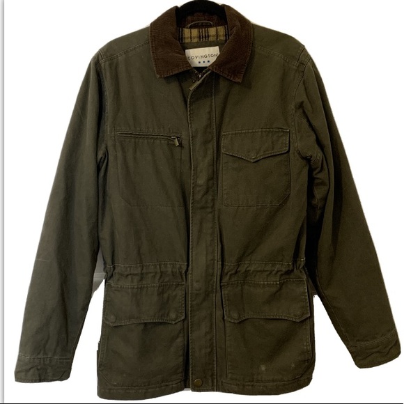 Covington Other - 🛑SOLD🛑VTG Jacket Coat Wool Blend Lined 
Corduroy Collar